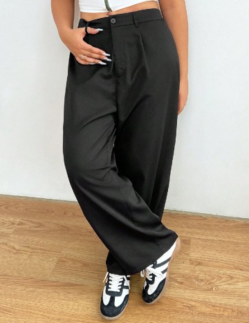 Pantaloni SHEIN CURVE, negru