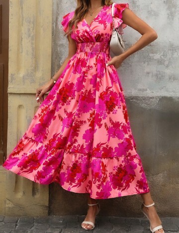 Rochie lunga SHEIN, floral print