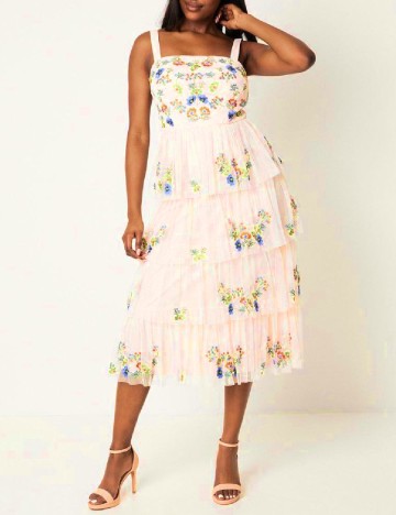 Rochie medie Coast, roz pal