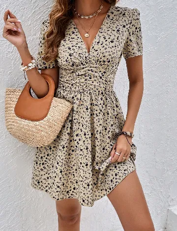 Rochie scurta SHEIN, maro