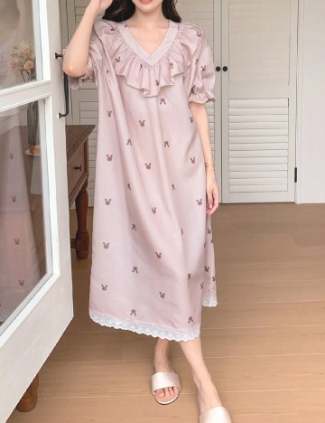 Rochie de noapte Dazy, roz pudra deschis