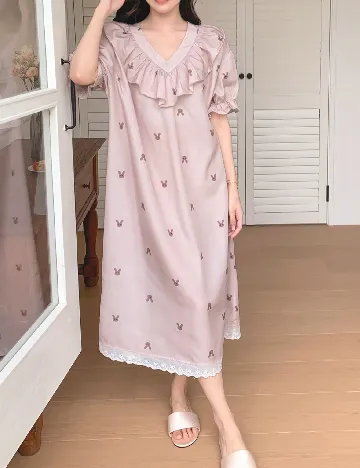 Rochie de noapte Dazy, roz pudra deschis