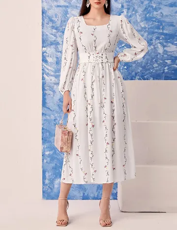 Rochie medie SHEIN, alb