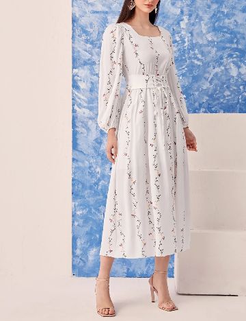 Rochie medie SHEIN, alb