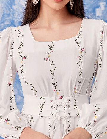 Rochie medie SHEIN, alb