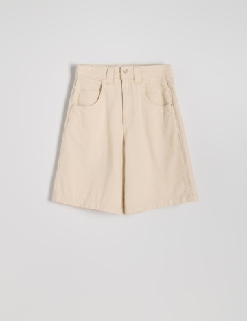 Pantaloni scurti Reserved, crem