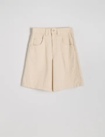Pantaloni scurti Reserved, crem