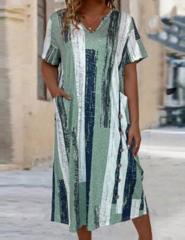Rochie medie SHEIN, verde