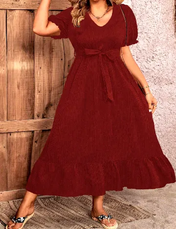Rochie lunga SHEIN CURVE, rosu