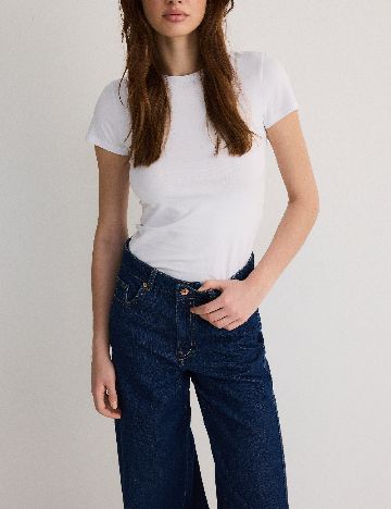 Tricou Reserved, alb