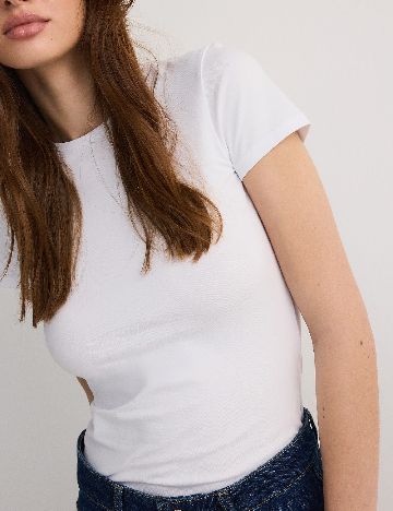 Tricou Reserved, alb
