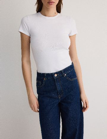 Tricou Reserved, alb