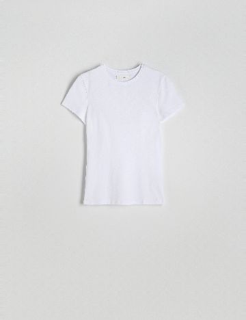 Tricou Reserved, alb