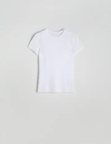 Tricou Reserved, alb