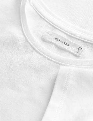 Tricou Reserved, alb