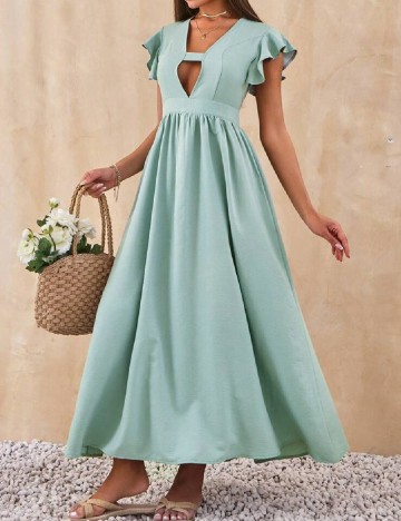 Rochie lunga SHEIN, verde