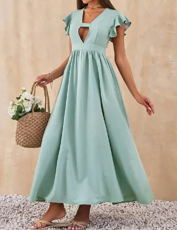 Rochie lunga SHEIN, verde