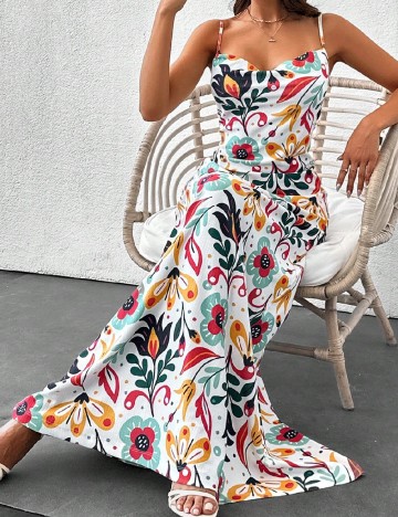 Rochie lunga SHEIN, floral print