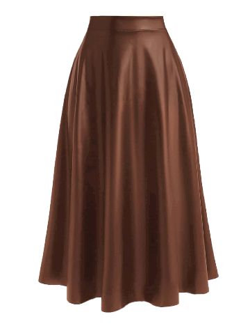 Fusta SHEIN CURVE, maro