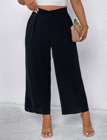 Pantaloni SHEIN CURVE, negru