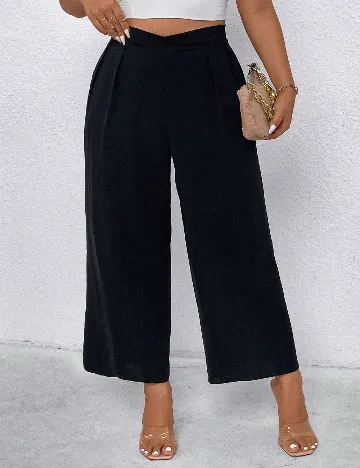 Pantaloni SHEIN CURVE, negru