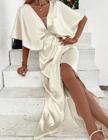 Rochie lunga SHEIN, crem