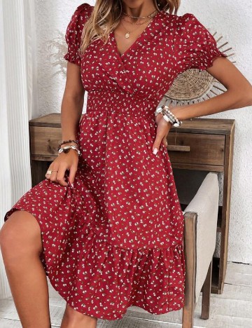 Rochie scurta SHEIN, rosu
