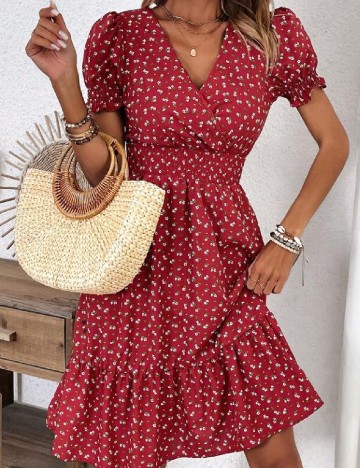 Rochie scurta SHEIN, rosu