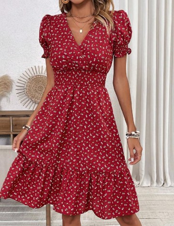 Rochie scurta SHEIN, rosu