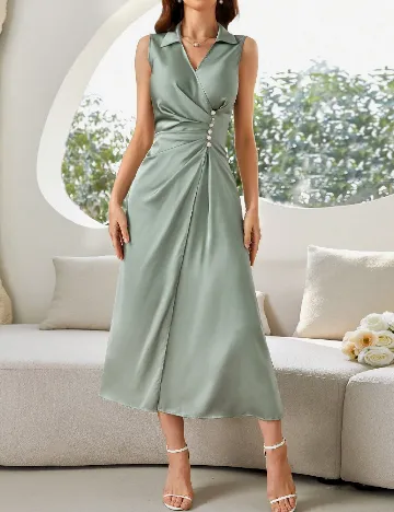 Rochie lunga SHEIN, verde