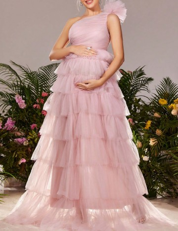 Rochie lunga Dress Alisa Maternity, roz