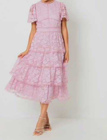 Rochie medie Coast, roz