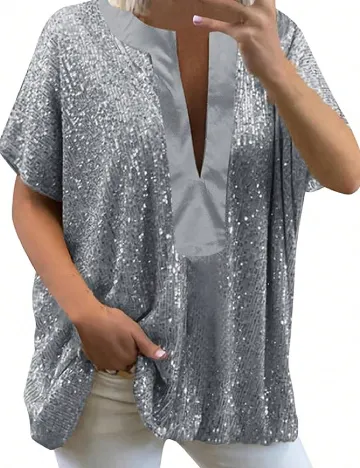 Bluza SHEIN CURVE, gri