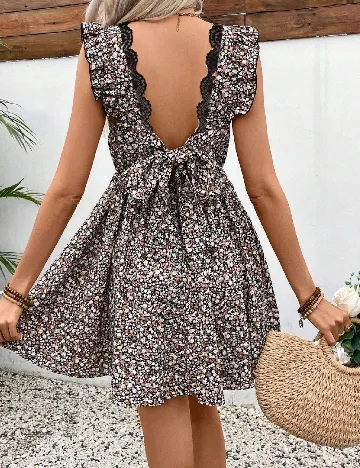 Rochie scurta SHEIN, floral print