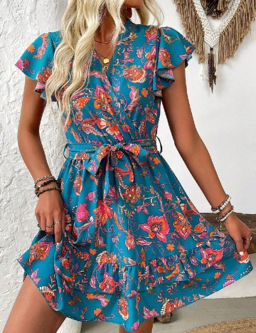 Rochie scurta SHEIN, albastru