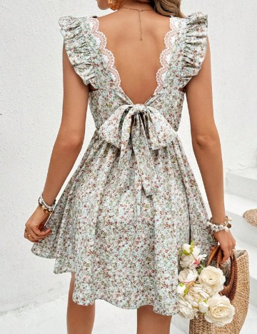 Rochie scurta SHEIN, floral print
