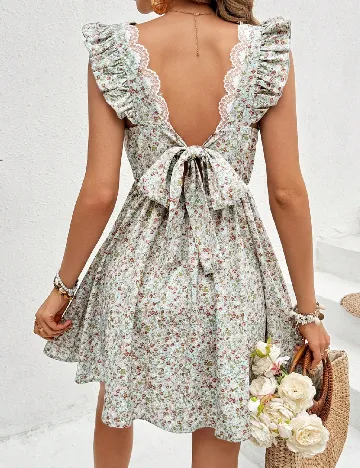 Rochie scurta SHEIN, floral print