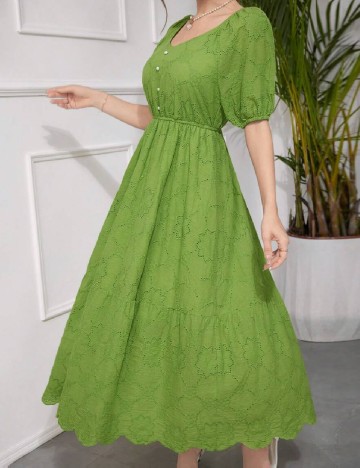 Rochie lunga SHEIN, verde
