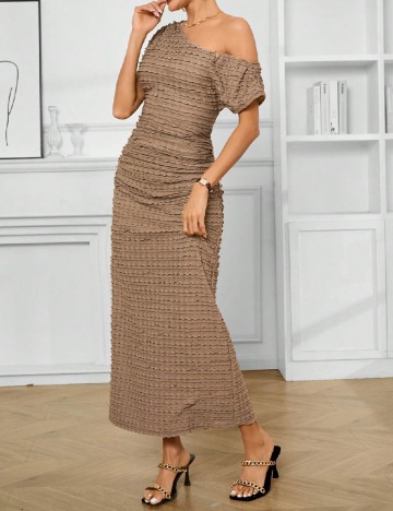 Rochie medie SHEIN, maro