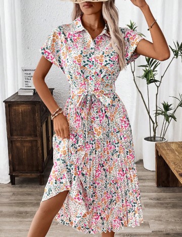 Rochie medie SHEIN, floral print