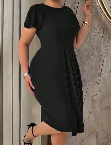 Rochie medie SHEIN CURVE, negru