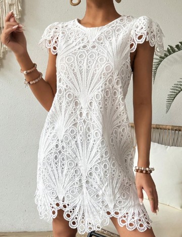Rochie scurta SHEIN, alb