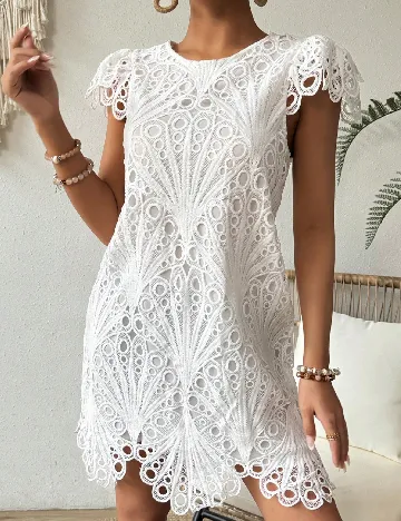 Rochie scurta SHEIN, alb