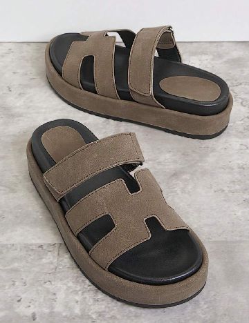 Sandale SHEIN, maro