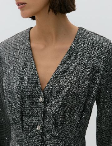 Rochie scurta Reserved, gri