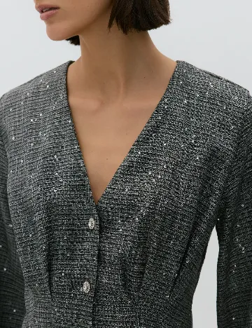 Rochie scurta Reserved, gri