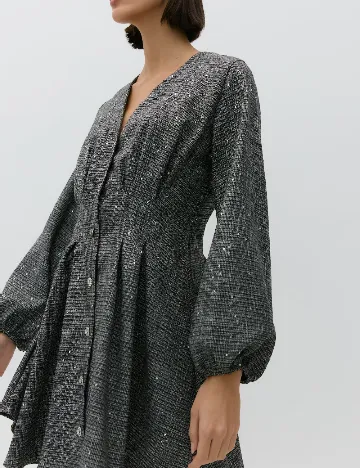 Rochie scurta Reserved, gri