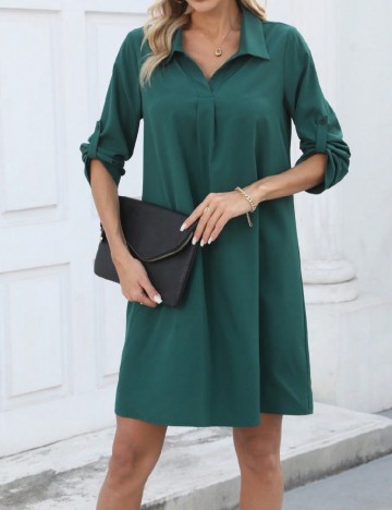 Rochie scurta SHEIN, verde