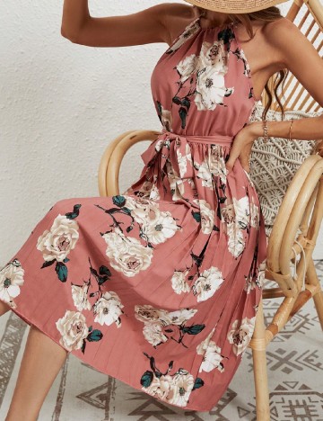 Rochie medie SHEIN, floral print