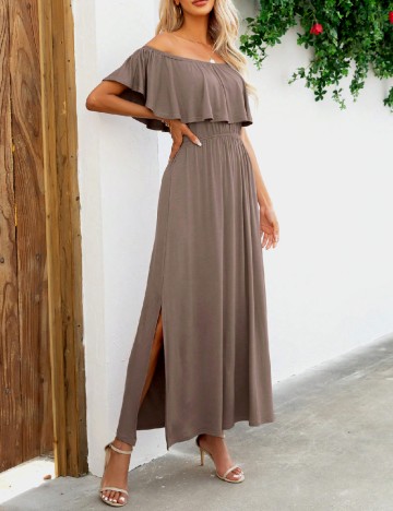 Rochie lunga SHEIN, maro